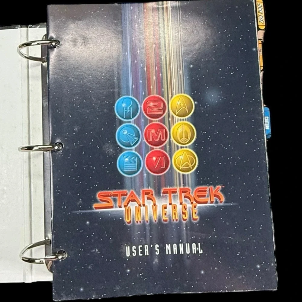 Star Trek Universe Users Manual 3 Ring Binder 4 Unopened‎ Packs